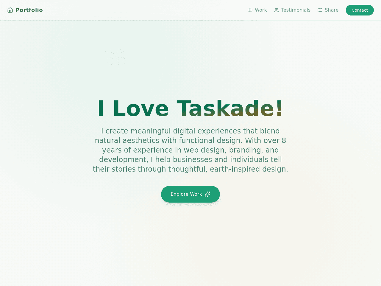 Calm Portfolio