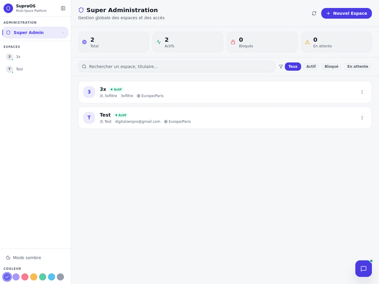 Genesis Space Manager