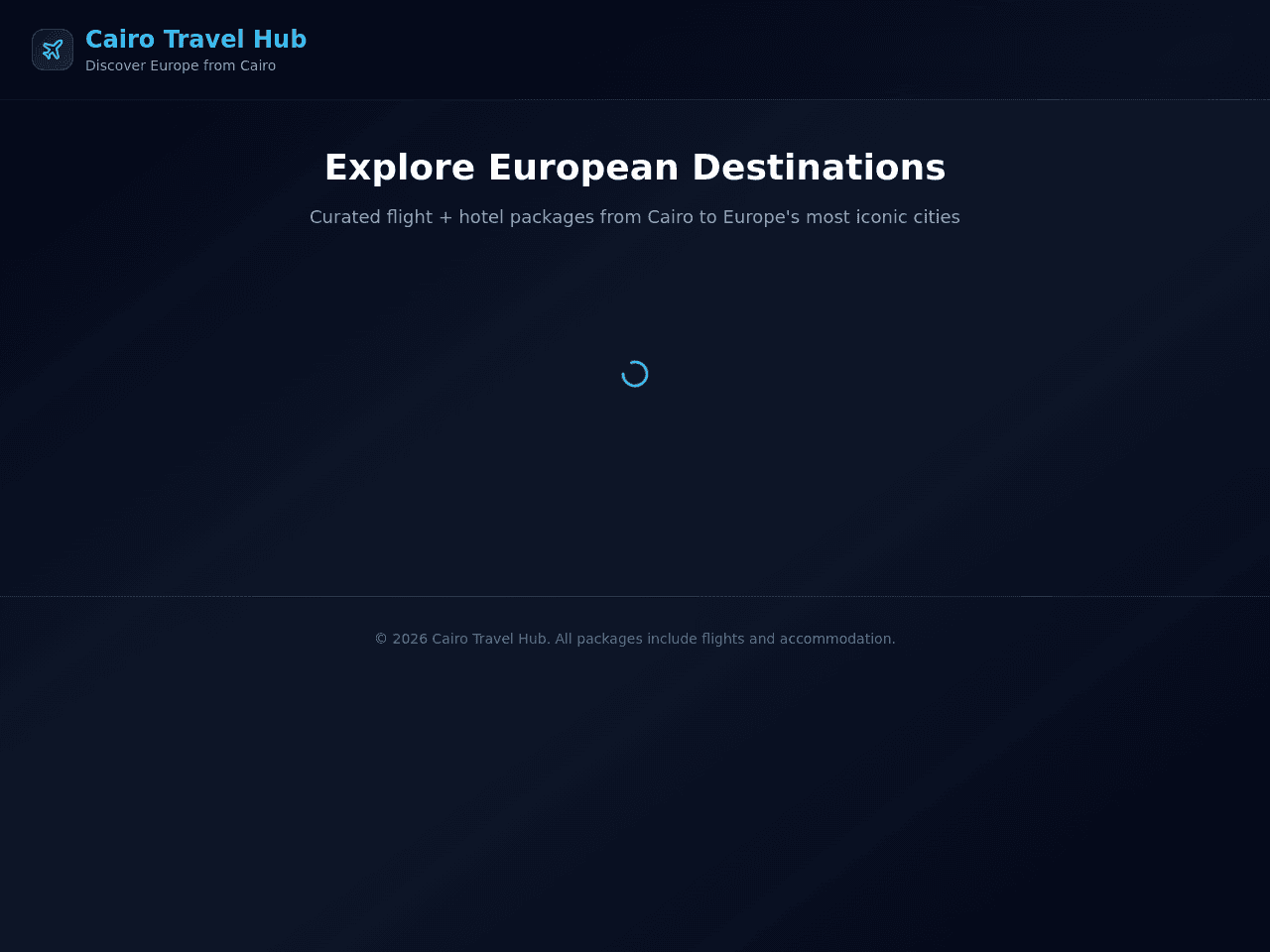 Travel Package Portal
