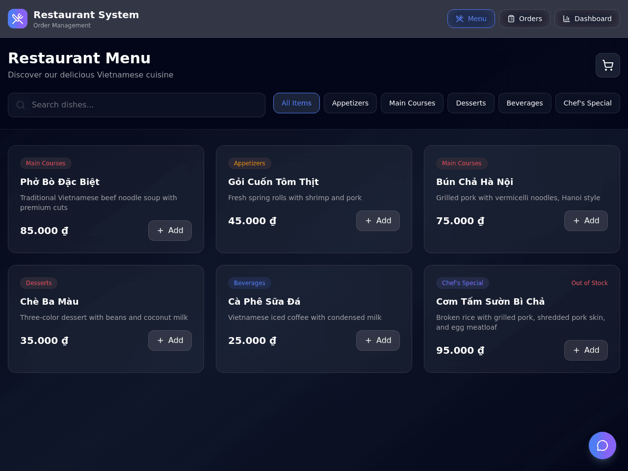 OrderFlow Dashboard