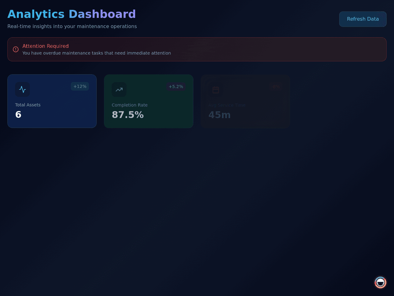 Maintenance Tracker Dashboard