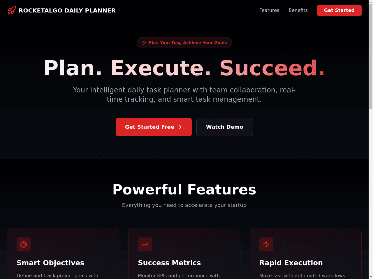 Rocketalgo Planner