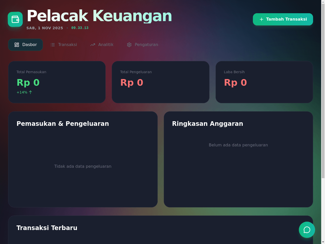 Finance Tracker Dashboard
