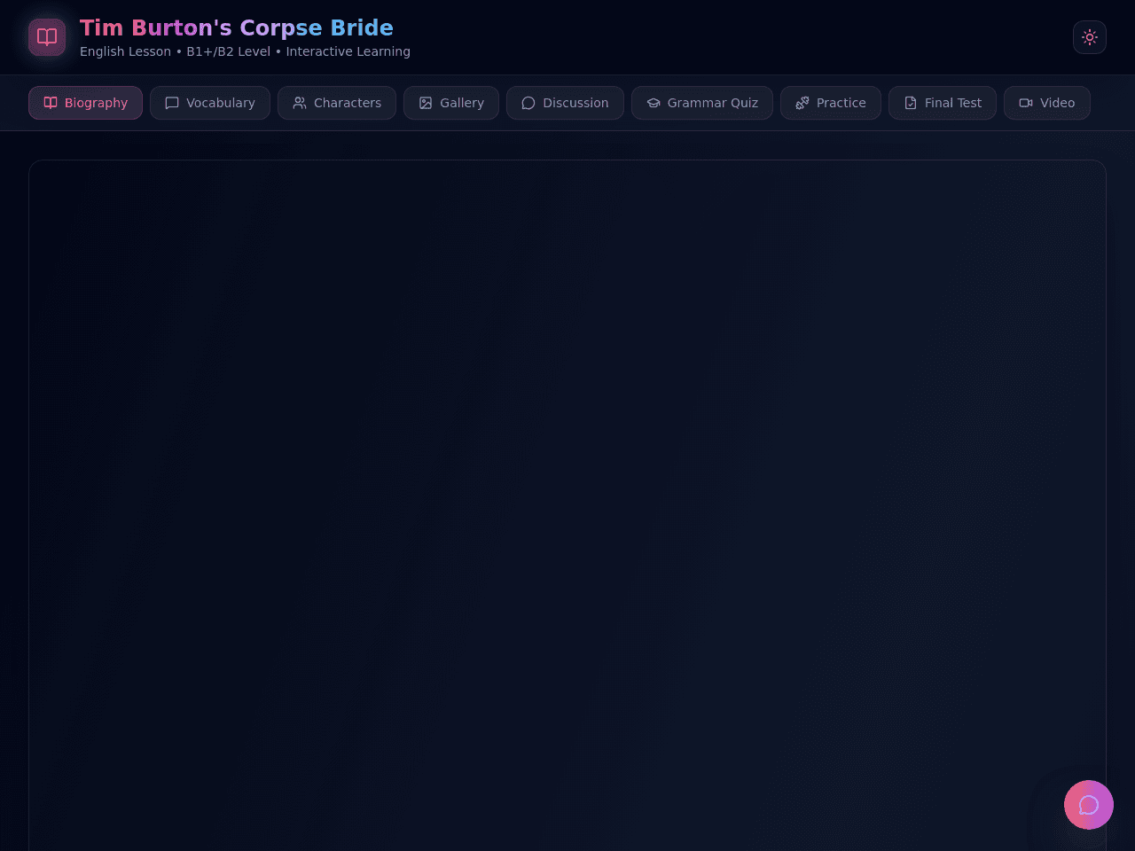 Corpse Bride Study Portal