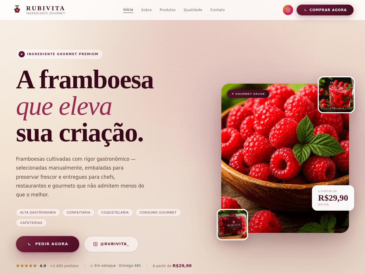Raspberry Elegance Portal