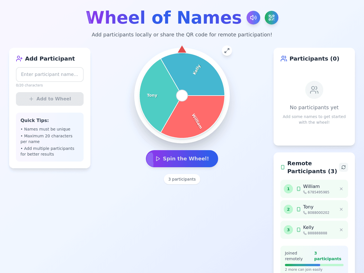 Spin Name Picker
