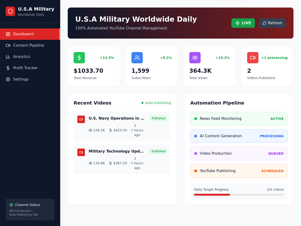 Arbitrage Flow Dashboard