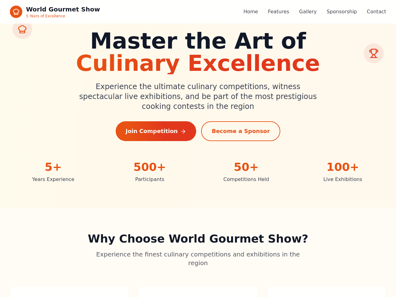 WORLD GOURMENT SHOW