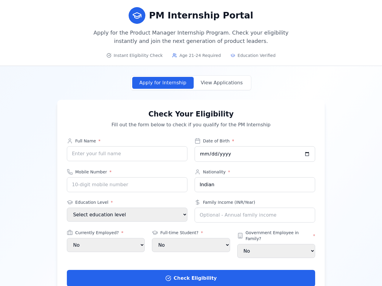 Eligibility Portal