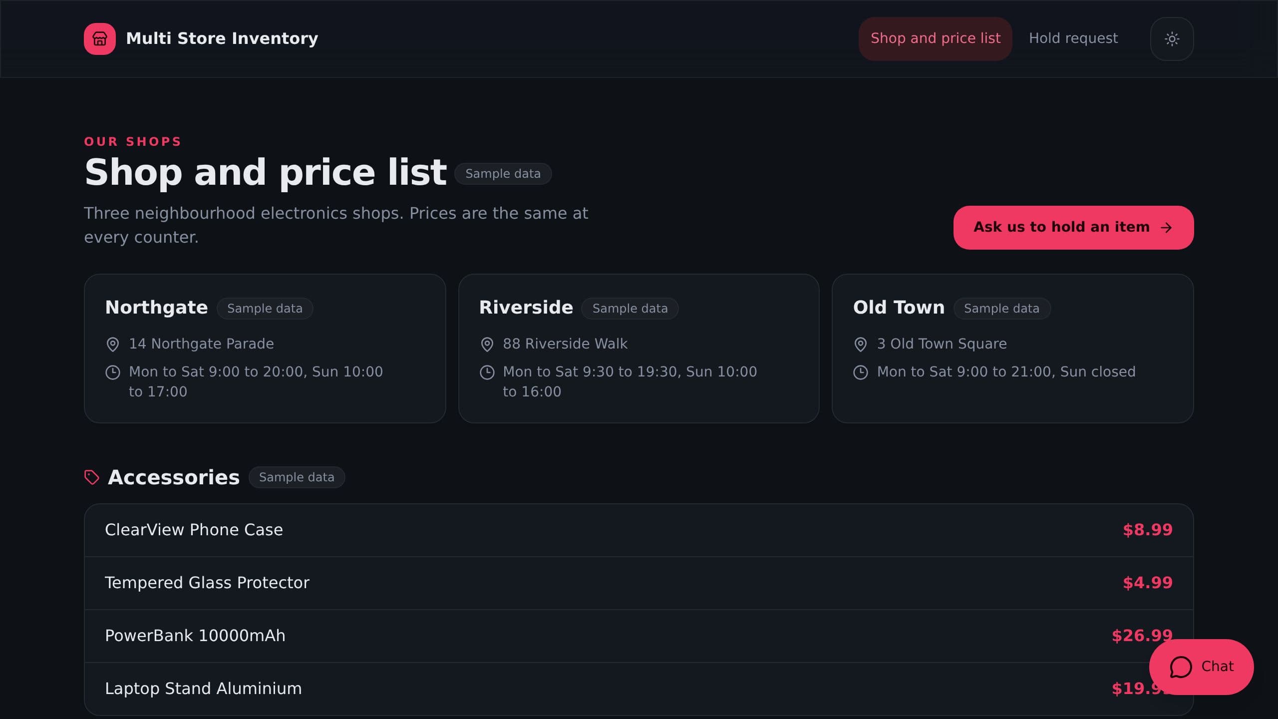 Multi Store Inventory preview
