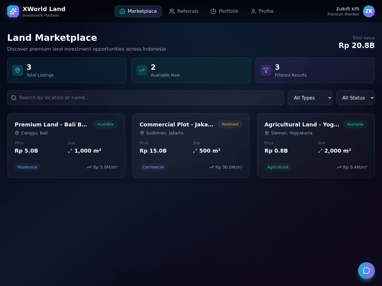 World Flow Dashboard