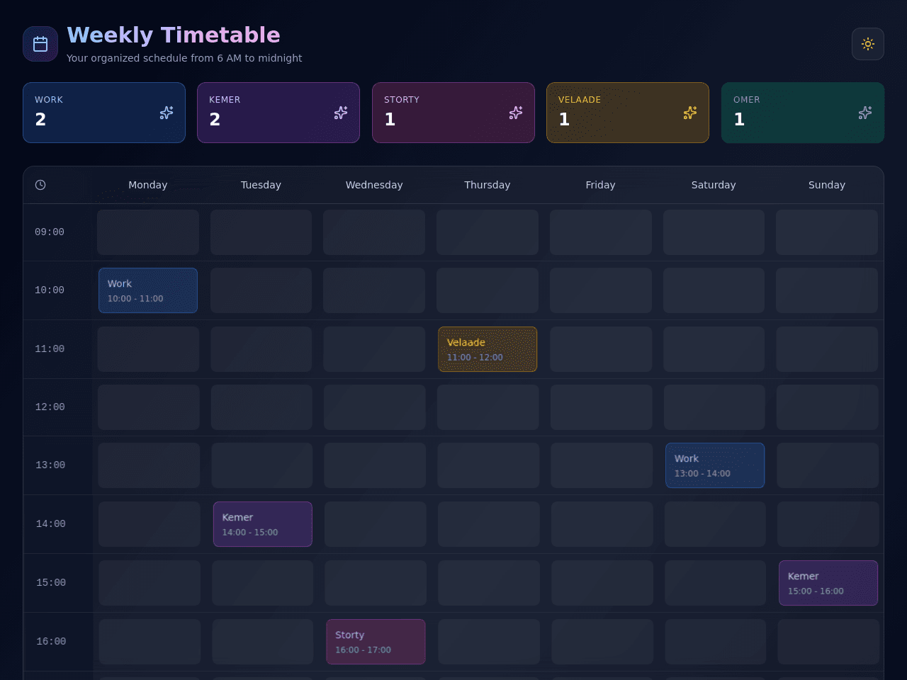 Daily Schedule Portal
