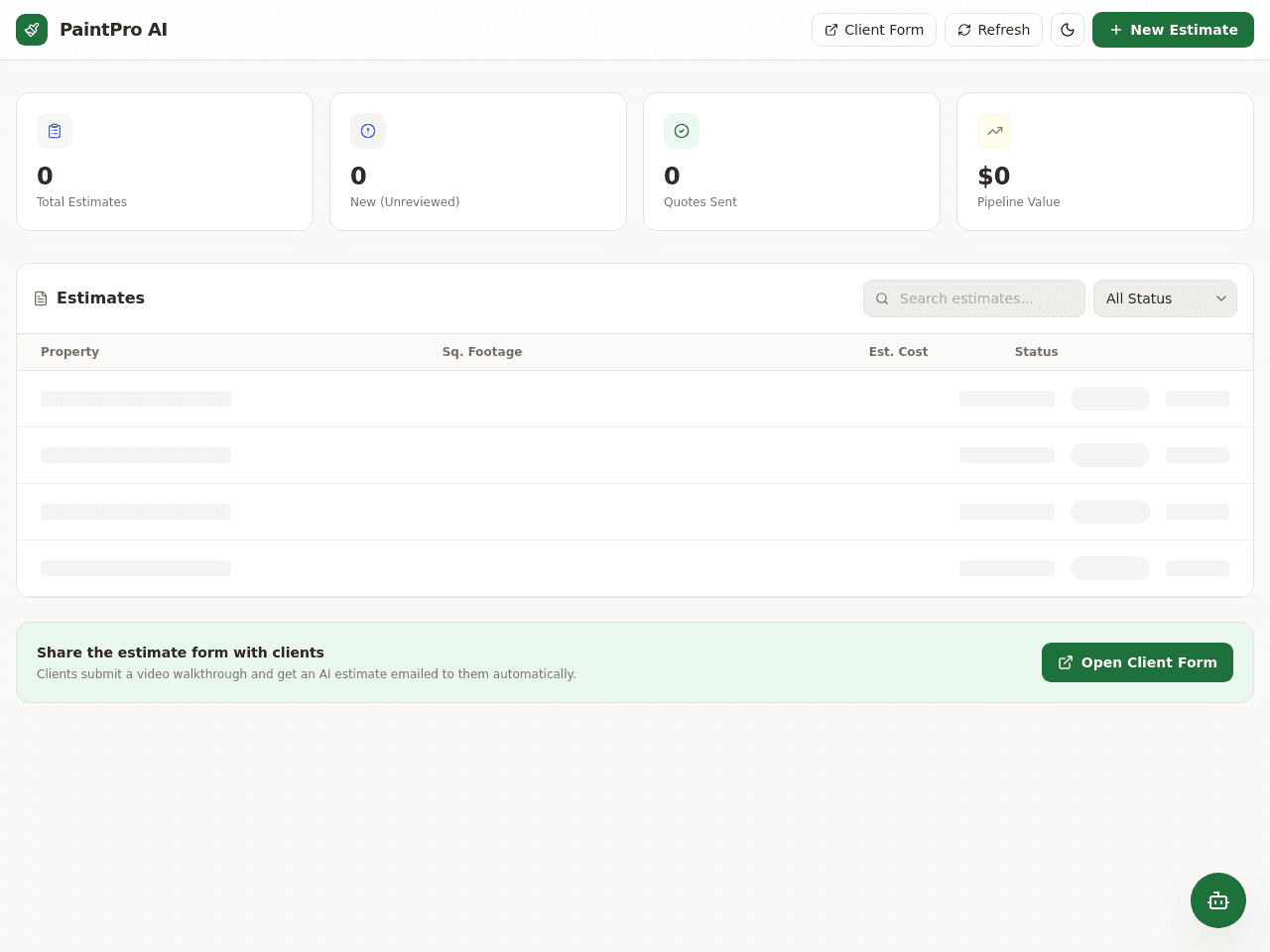 Estimate Vision Portal