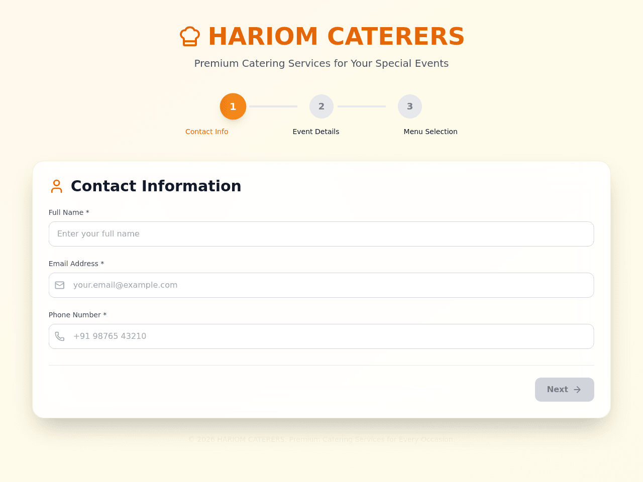 Inquiry Form Builder