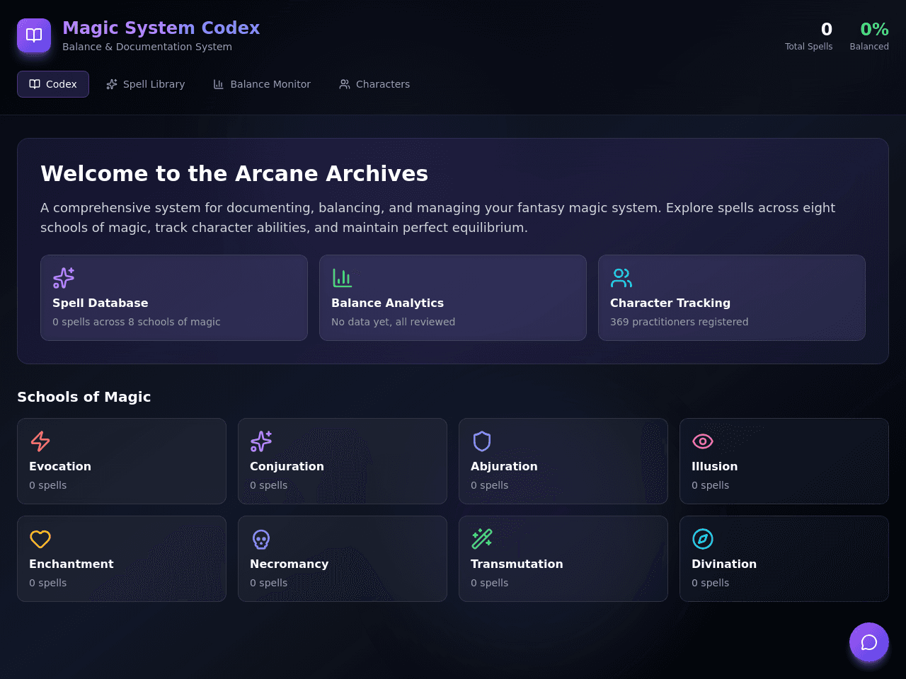 Magic Balance Codex