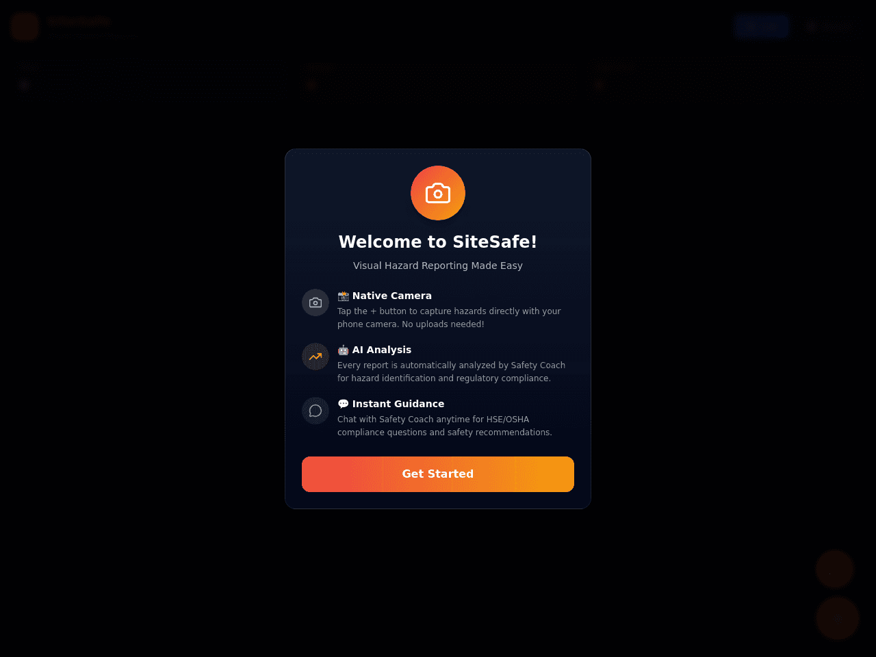 Site Safety Dashboard