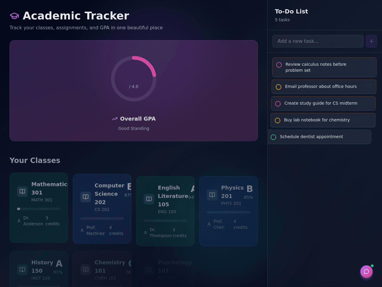 Assignment Progress Dashboard