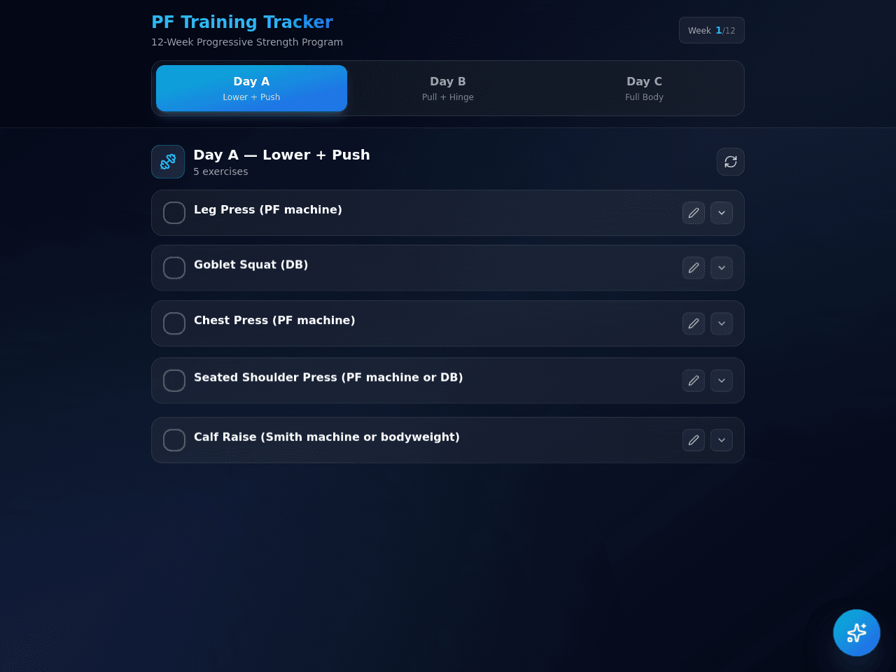 Fitness Flow Planner