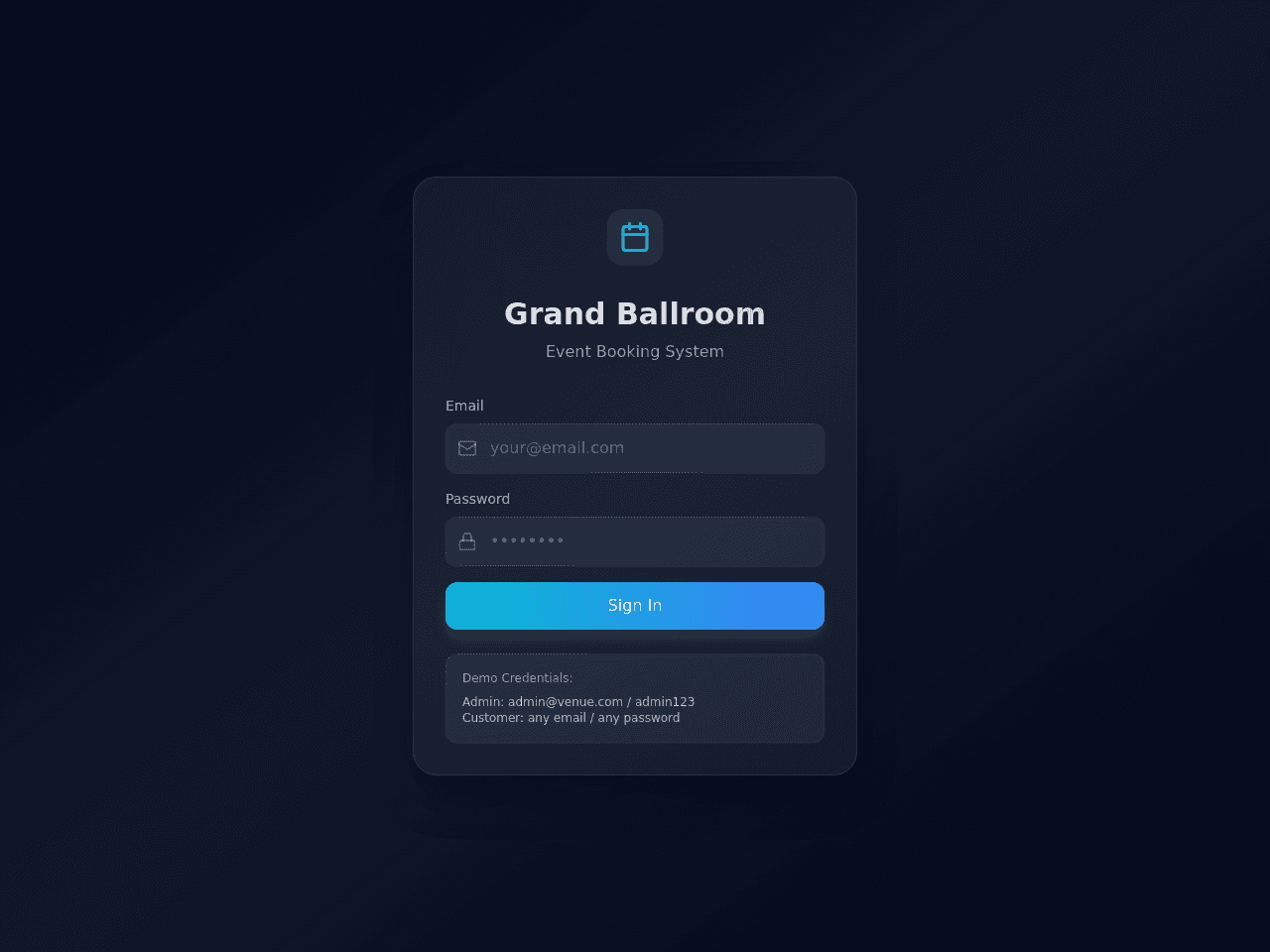 Event Booking Board