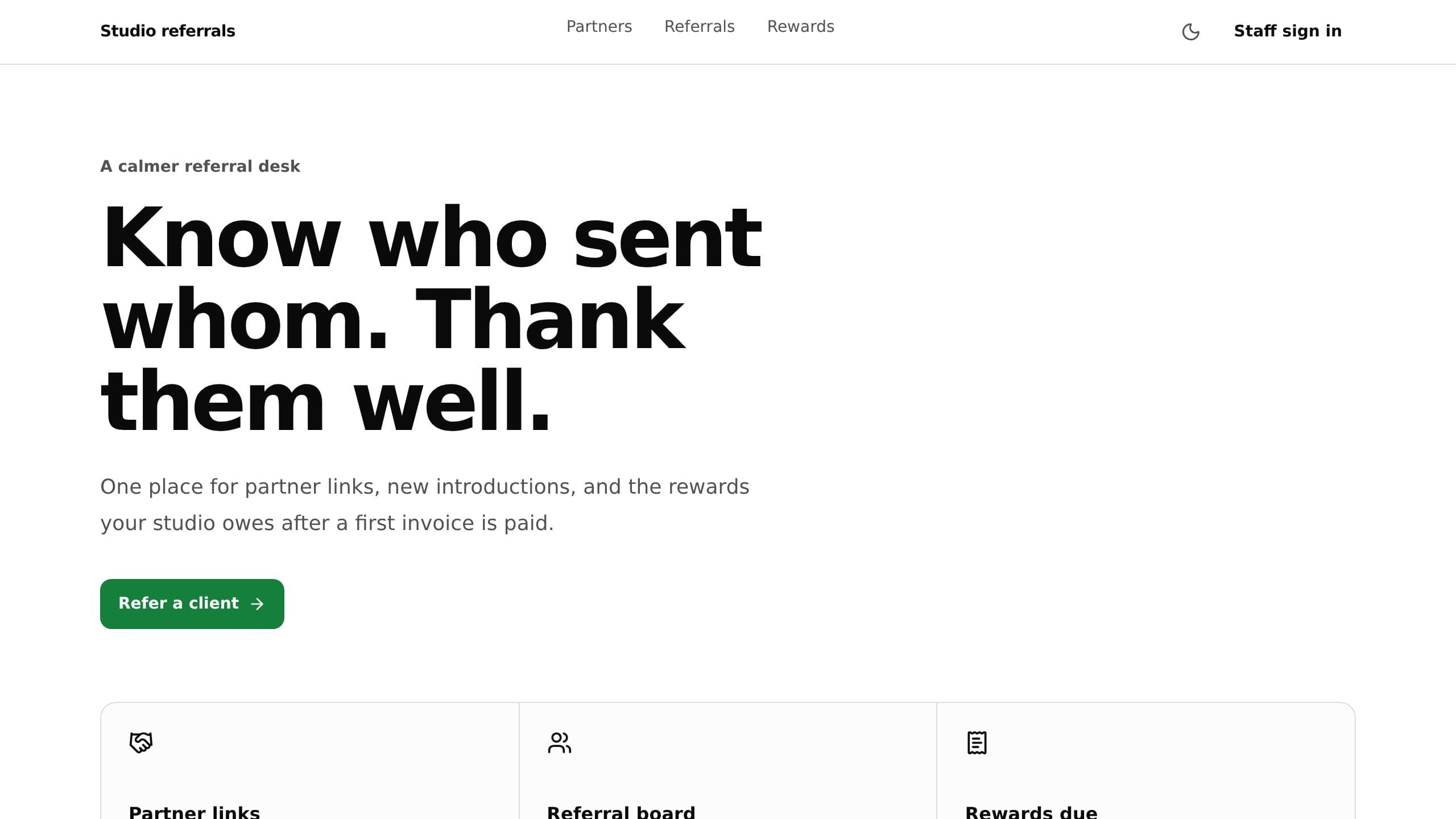 Referral Program Tracker preview