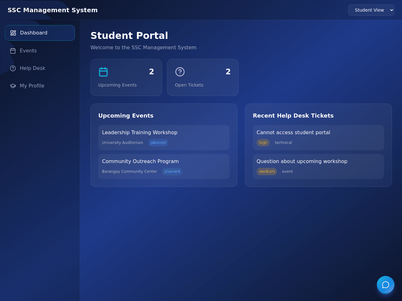SSC Flow Dashboard