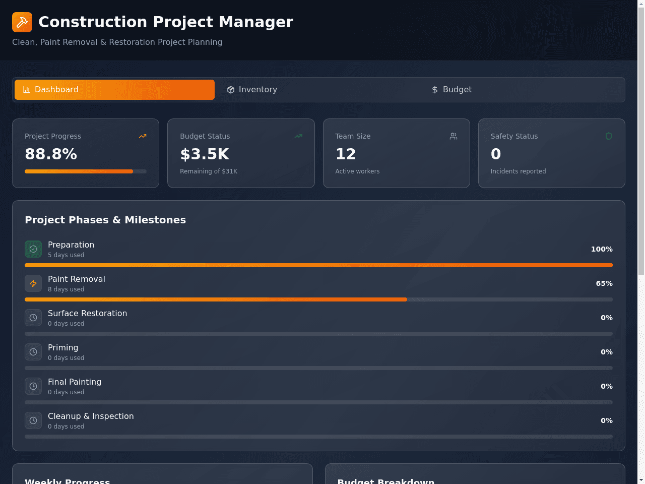 Project Blueprint Planner
