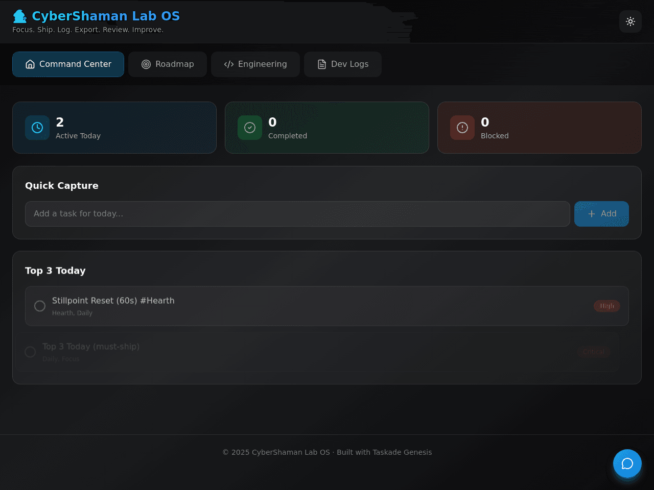 Lab Command Portal