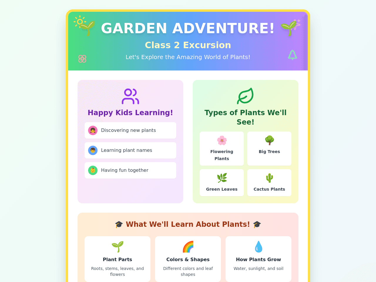 Garden Excursion Poster