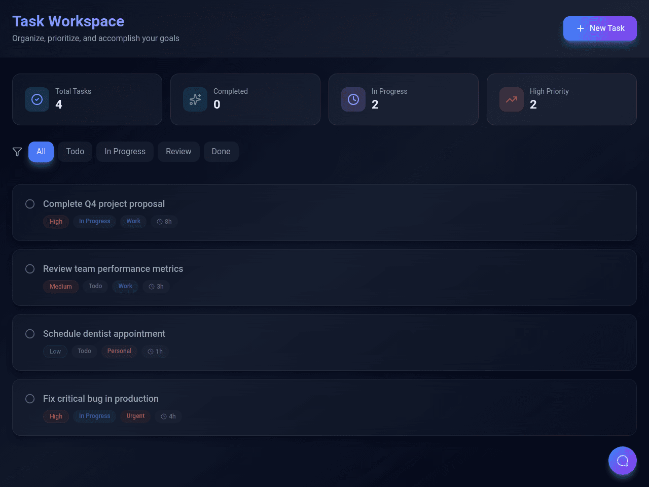 Task Workspace Manager