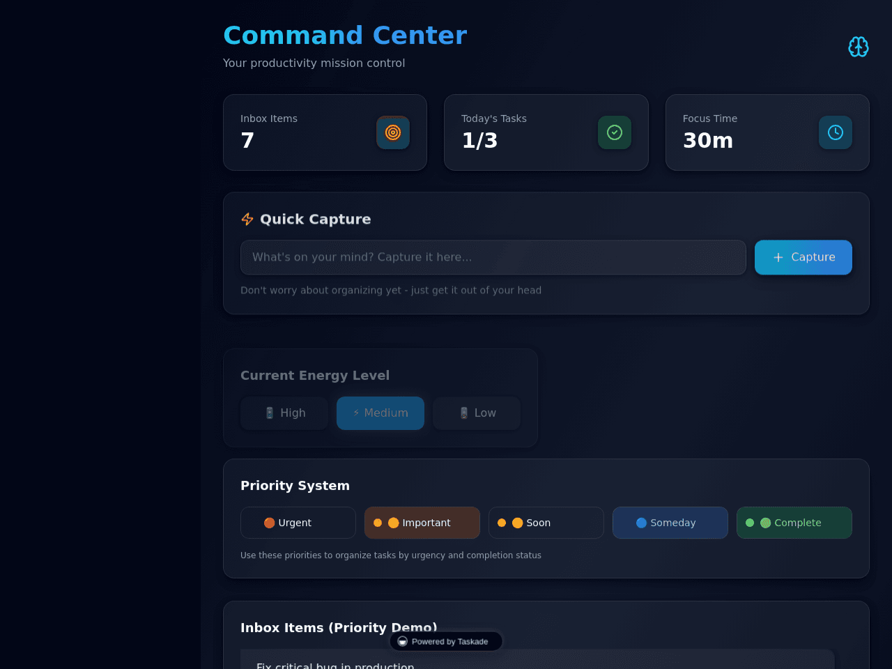 Focus Flow Dashboard