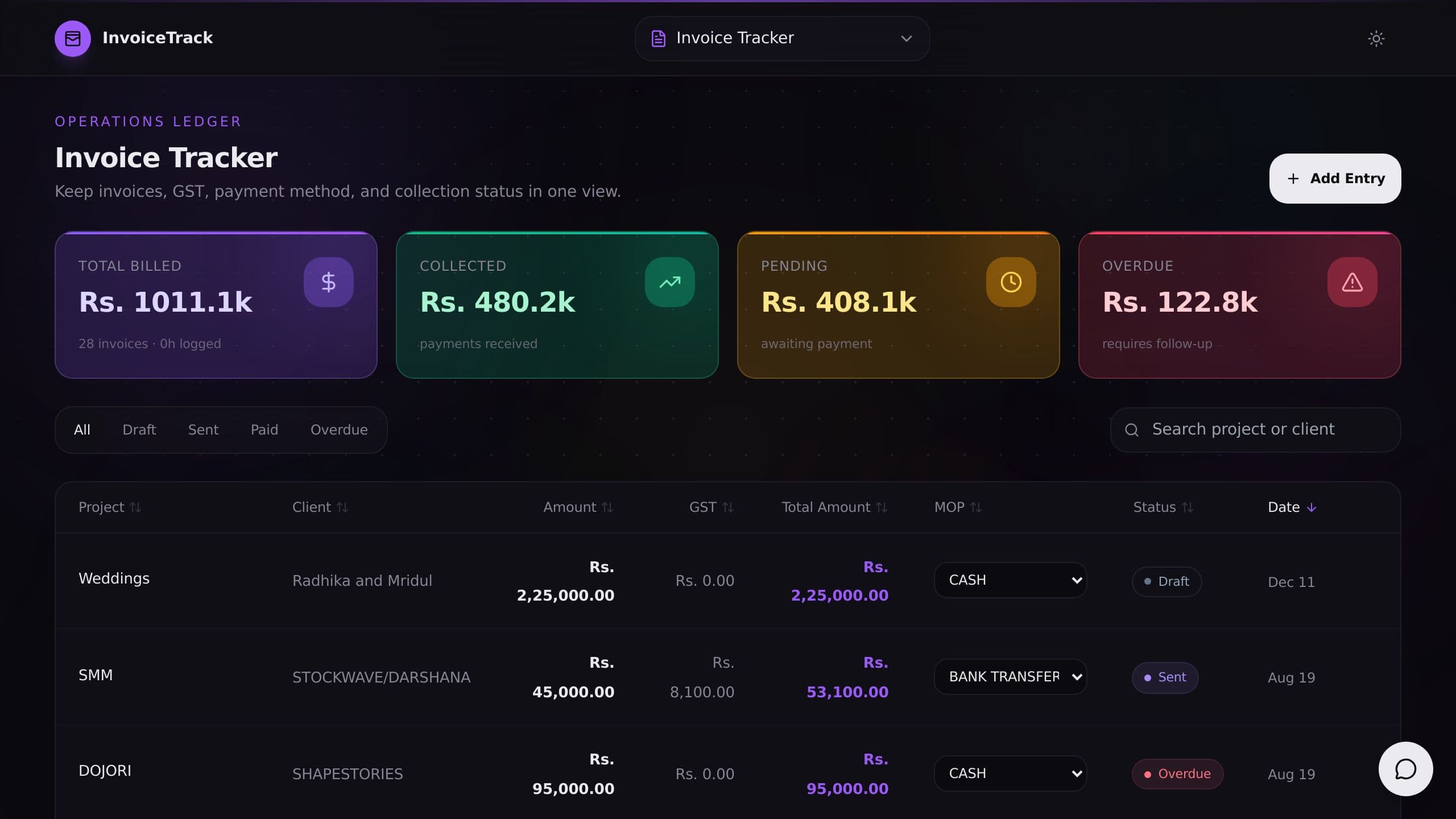 Invoice Tracker
