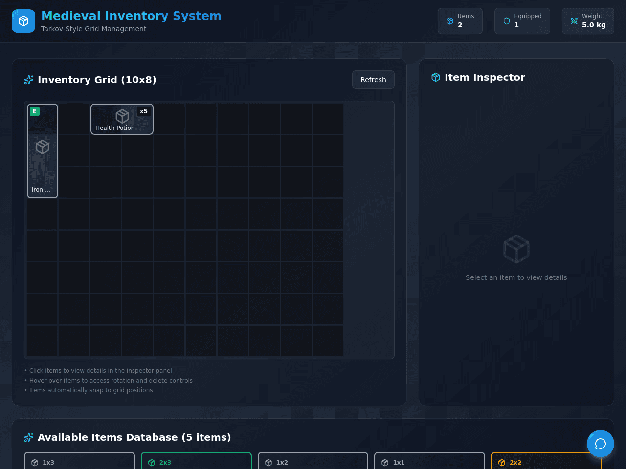 Inventory Quest Board