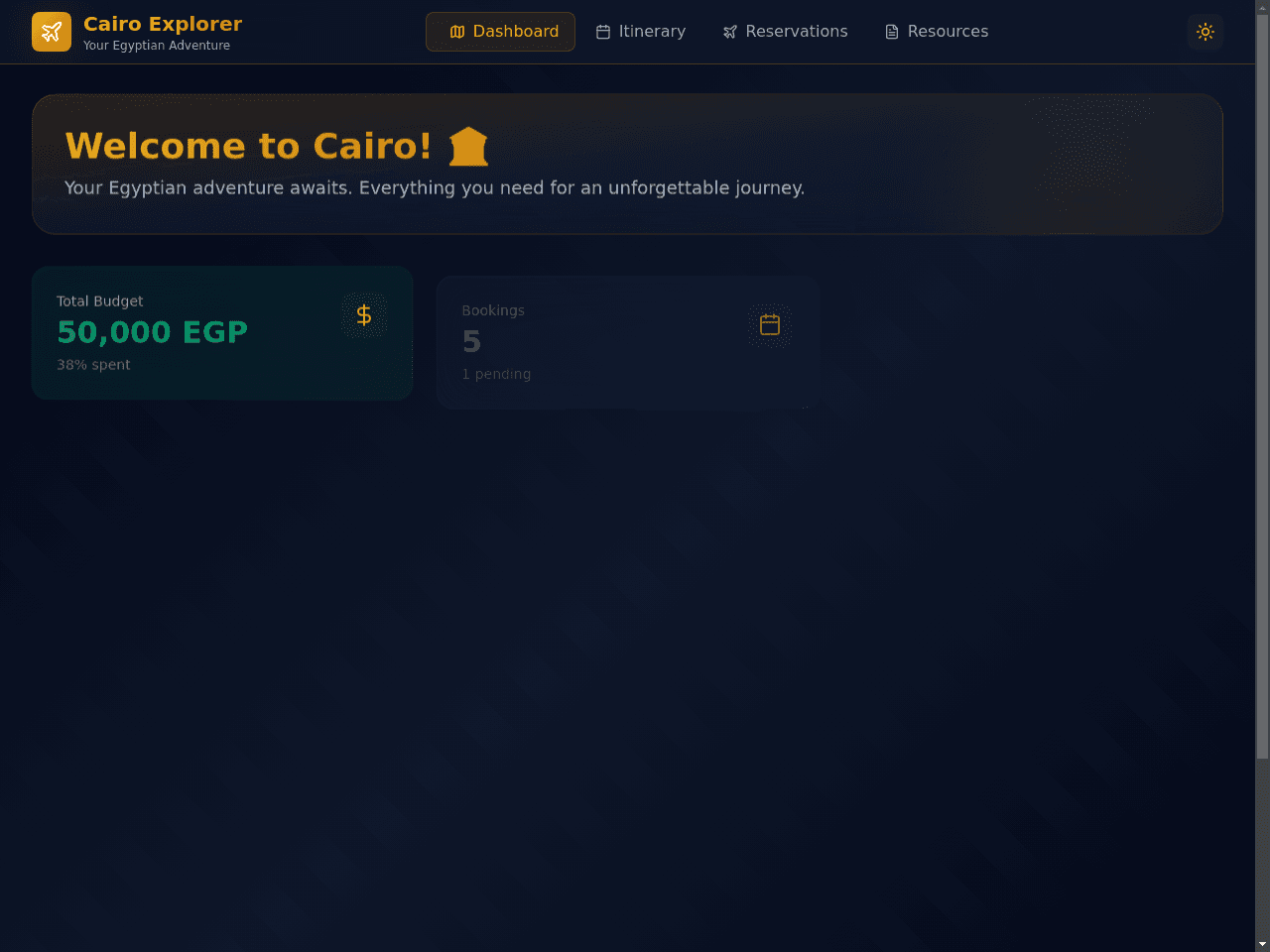 Cairo Travel Planner