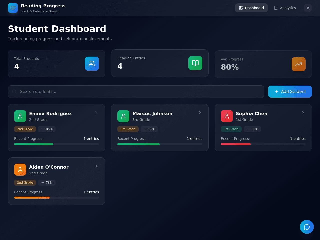 Reading Progress Tracker