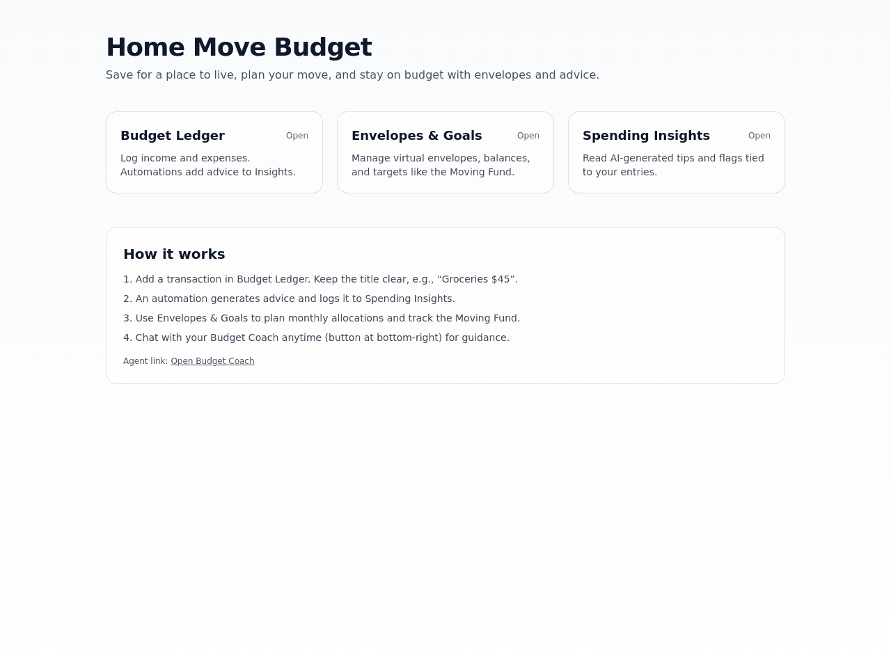 Budget Move Planner
