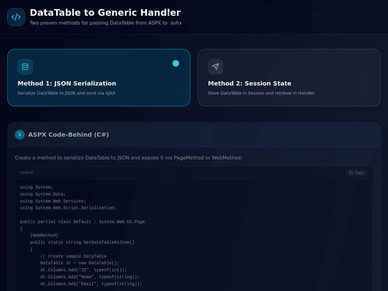 Data Handler Dashboard