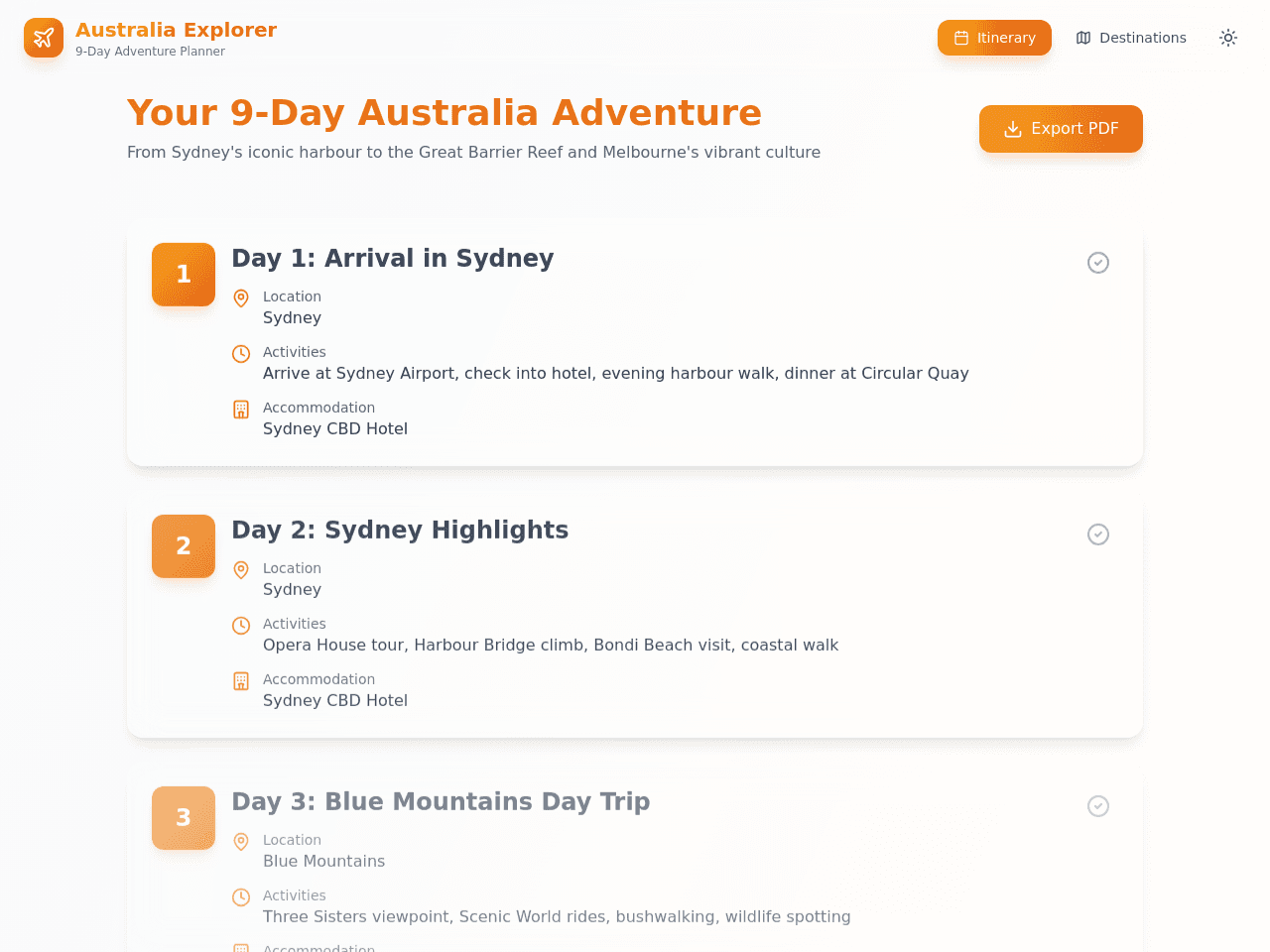 Travel Itinerary Maker