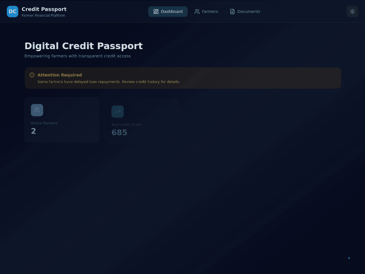 Credit Passport Portal