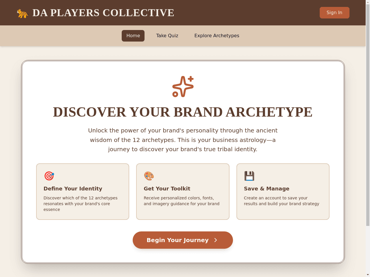 Archetype Identity Portal