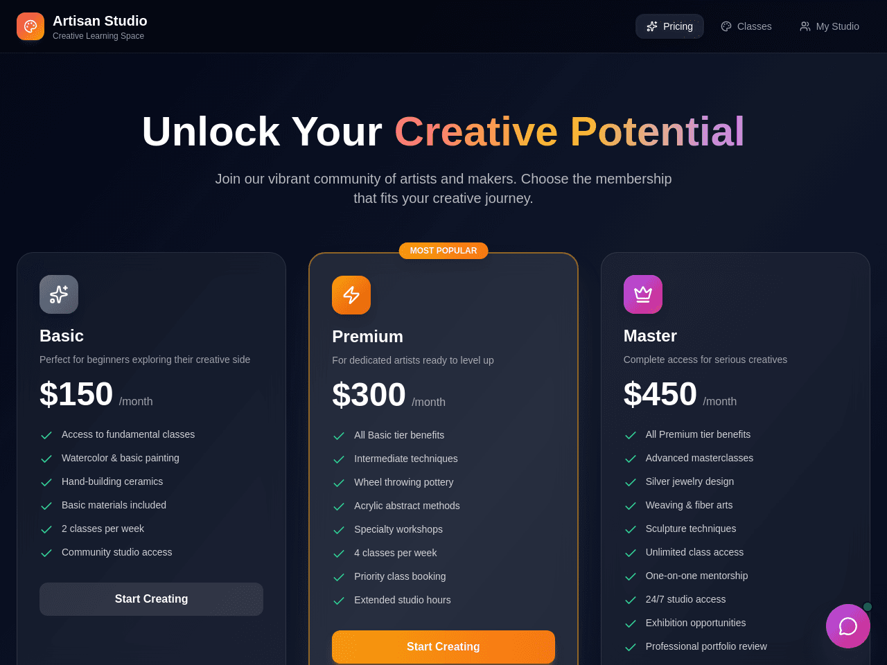 Art Class Portal