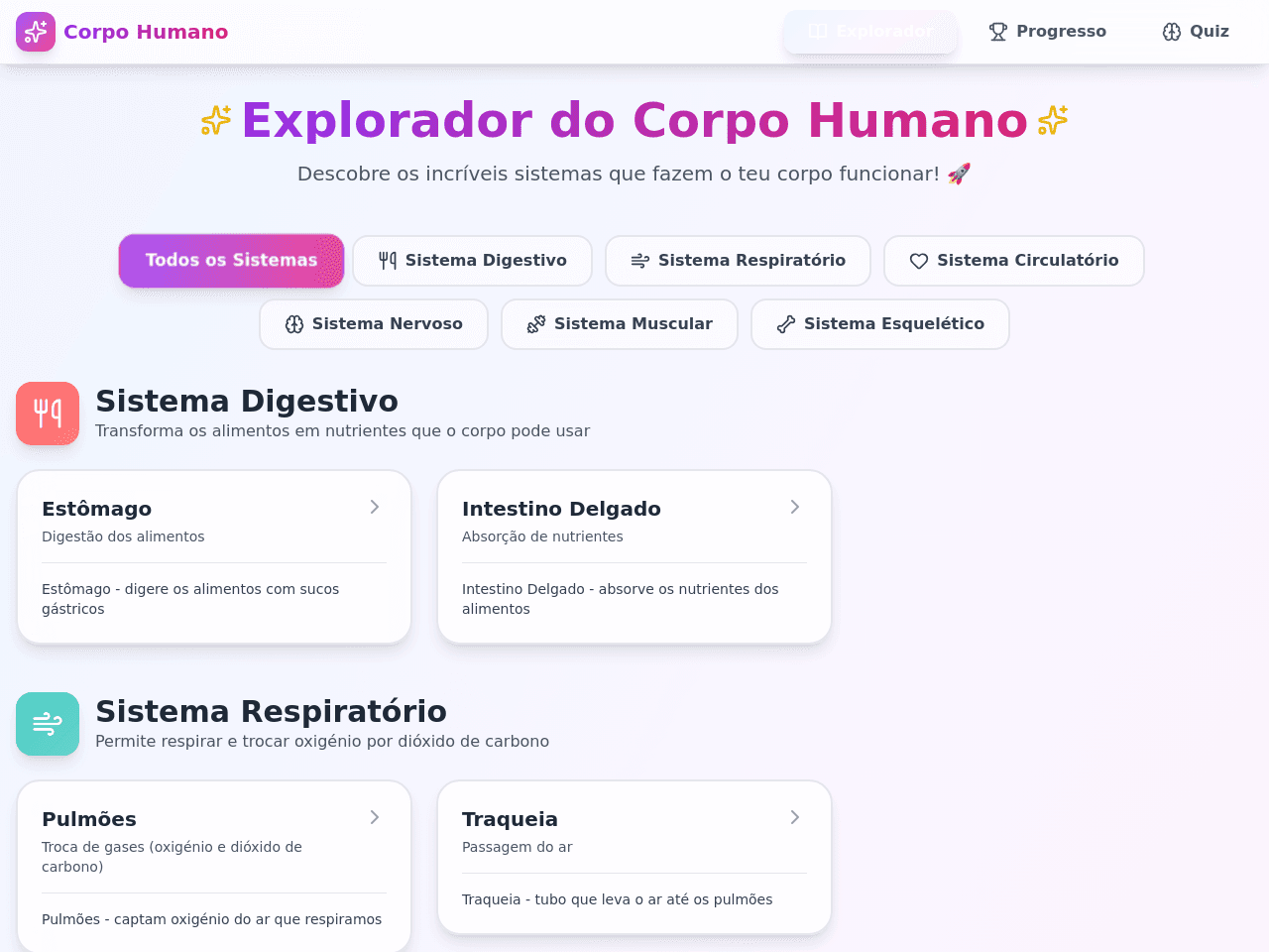 Body Systems Explorer