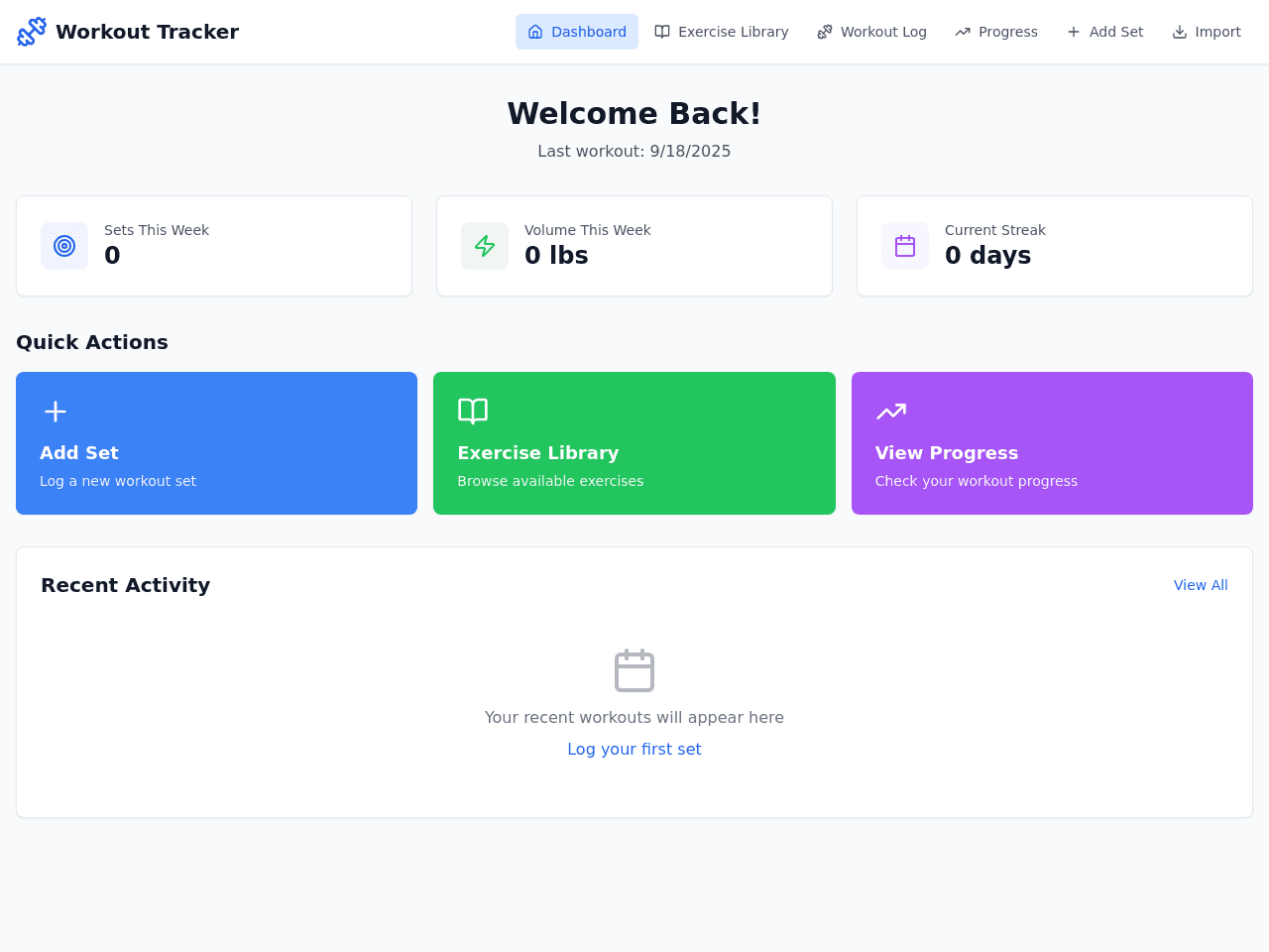Workout Tracker