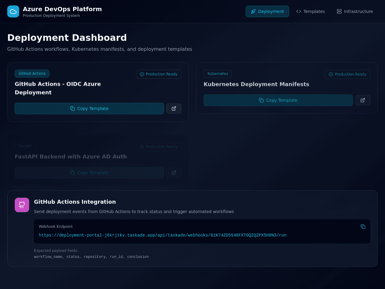 Deployment Portal