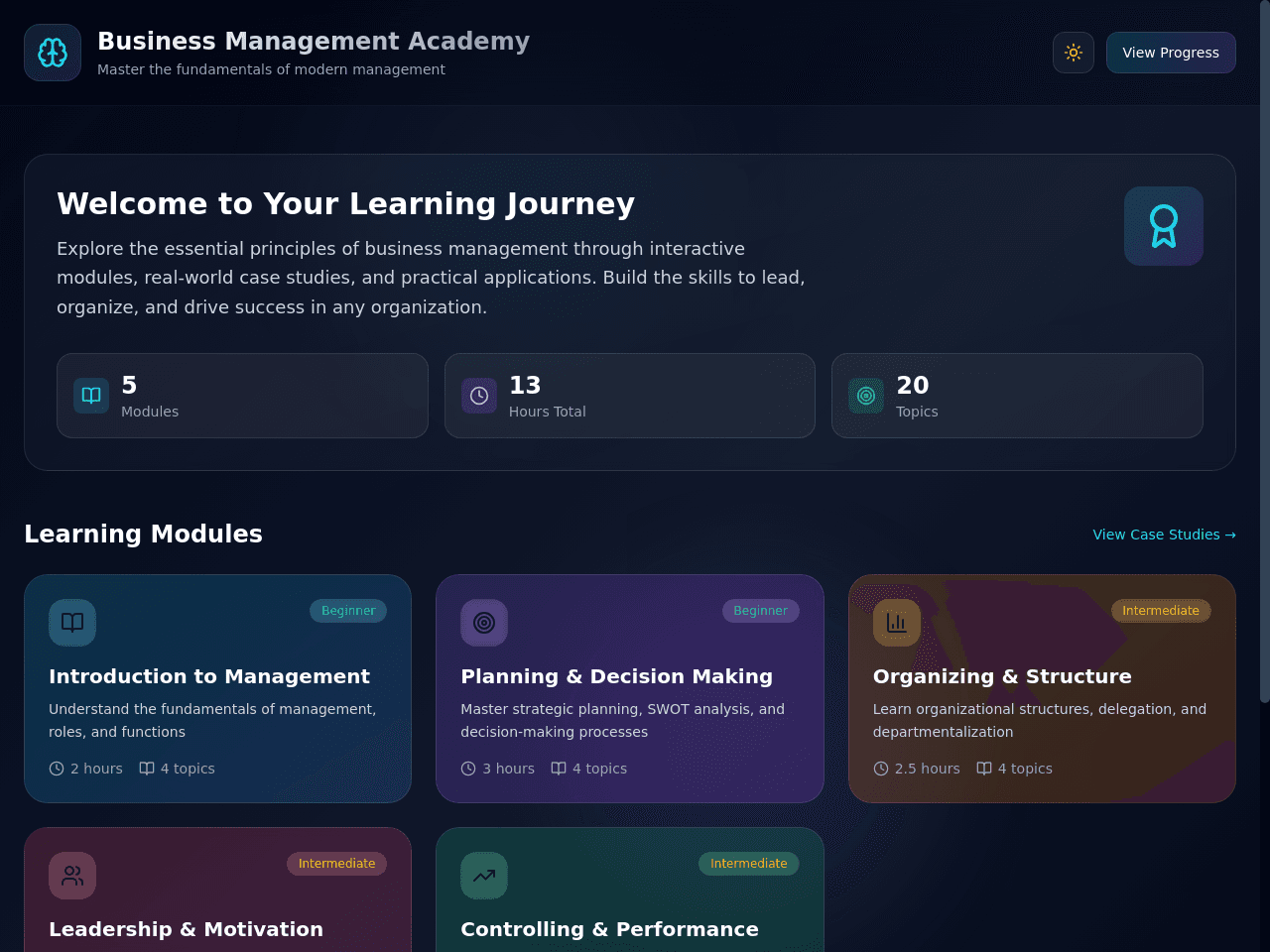 Management Guide Portal