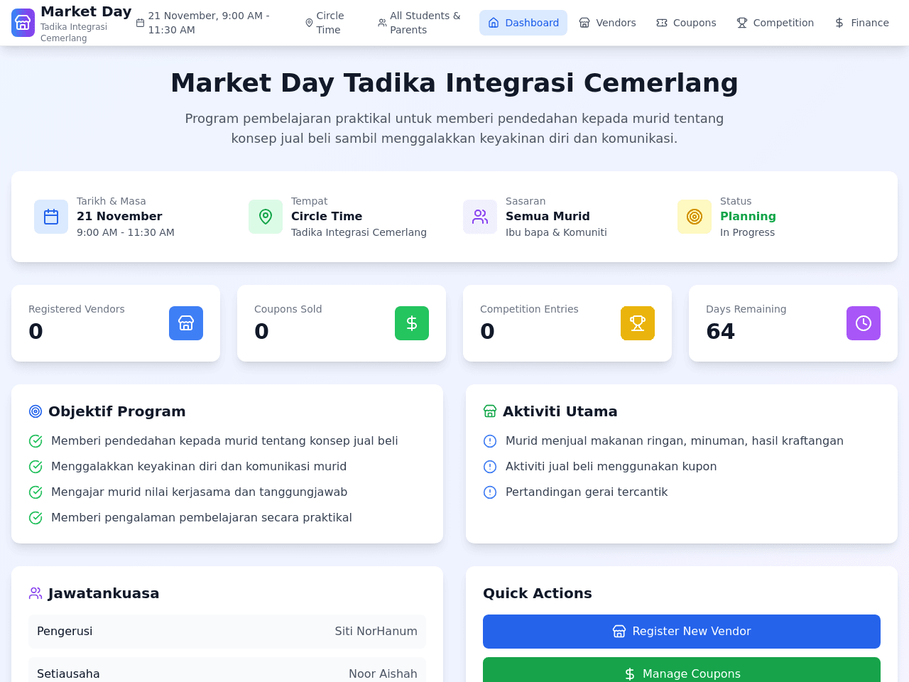 Market Day Tadika