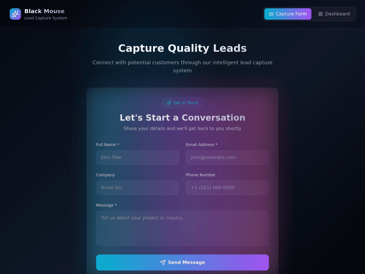 Lead Capture Portal