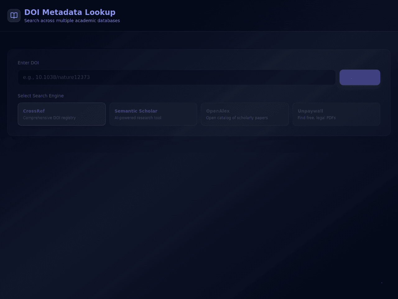 Metadata Flow Dashboard