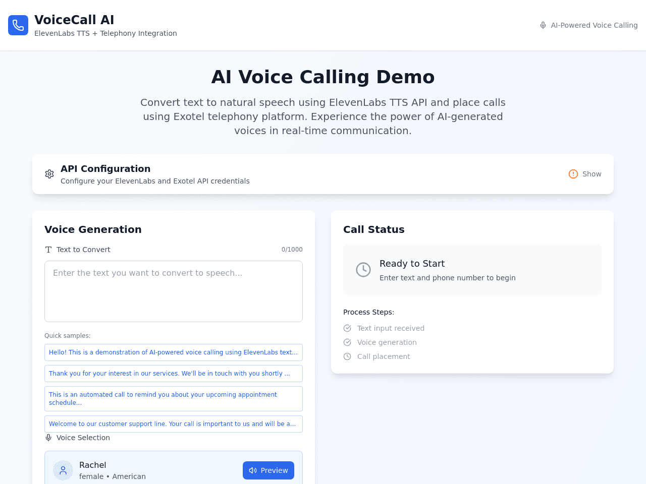 Call Voice Integrator