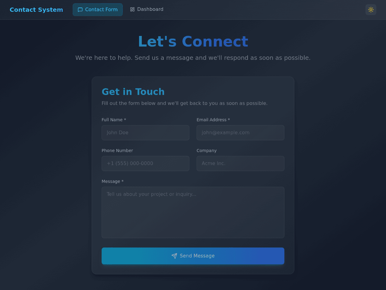 Contact Flow Dashboard