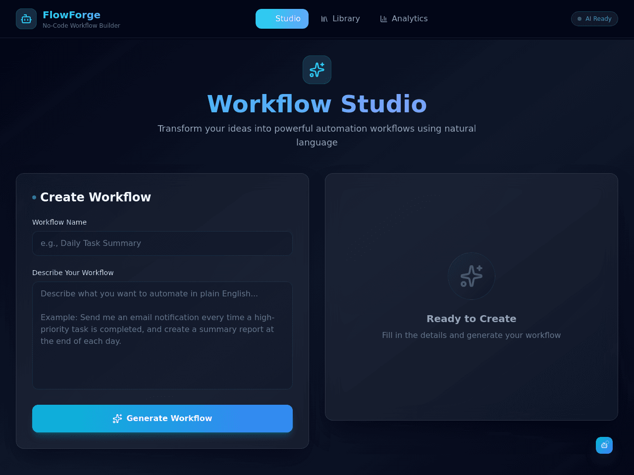 Workflow Prompt Studio
